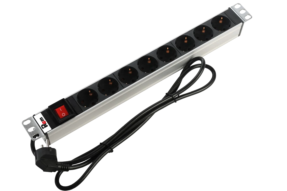 Rem R-16-8S-V-440-3 Горизонтальный блок розеток 19" до 16 А
