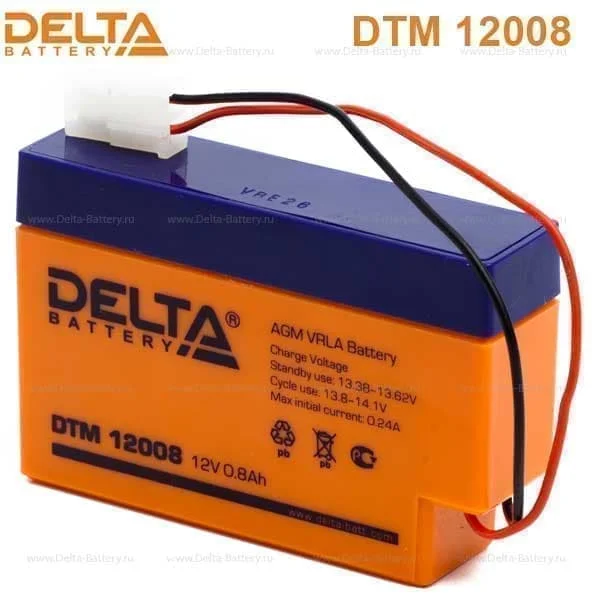 Аккумулятор Delta DTM 12008 (T9)