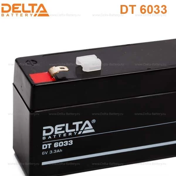 Аккумулятор Delta DT 6033 AGM (6 В / 3,3 Ач)