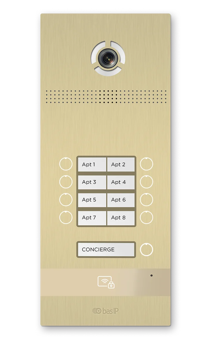 Вызывная панель BAS-IP BI-08FB GOLD