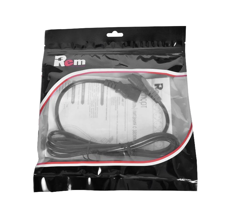 Rem R-10-Cord-C13-C14-1.8 кабель питания IEC 320 C13 + IEC 320 C14, 1.8 м