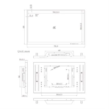 Монитор для видеонаблюдения Amatek APV-M32PK, 32"