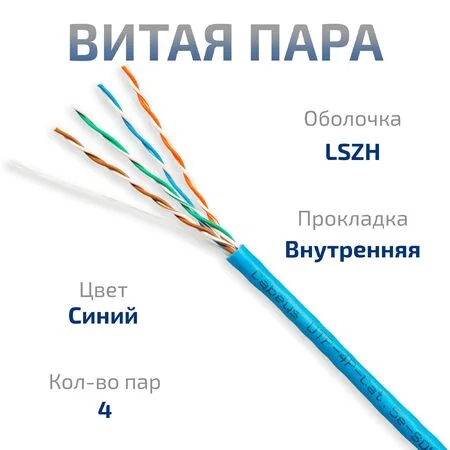 UTP-4P-Cat.5e-SOLID-LSZH-BL (9777c)