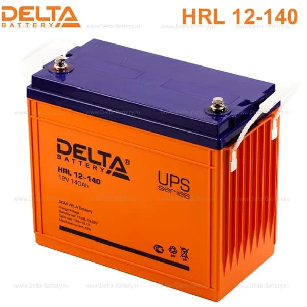 Аккумулятор Delta HRL 12-140 Х AGM (12 В / 140 Ач)