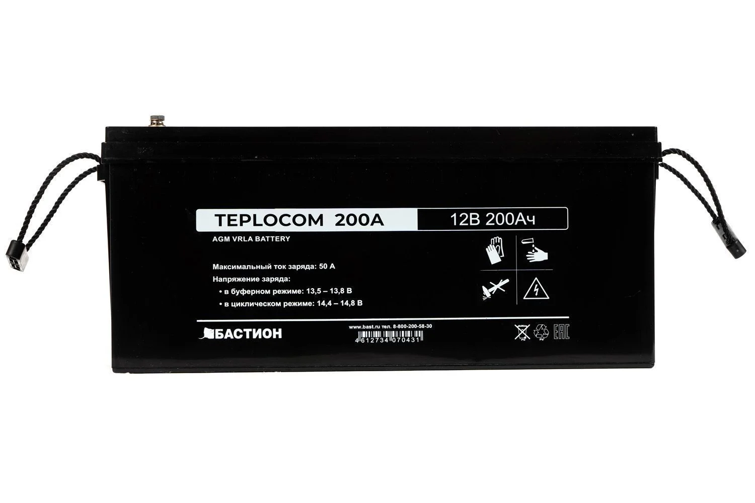 Аккумулятор Бастион АКБ TEPLOCOM 200Ач AGM (12 В / 200 Ач)