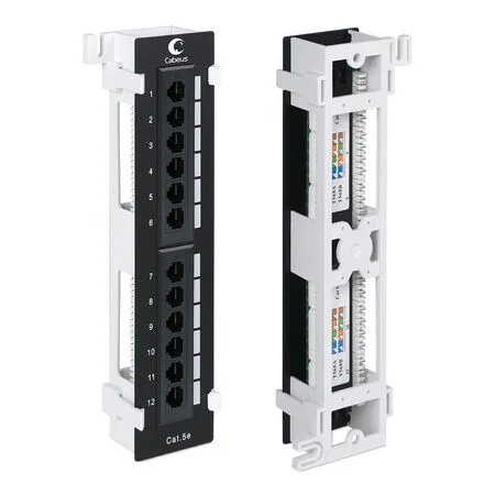 Cabeus PL-12-Cat.5e-WL-Dual IDC (7004c) Патч-панель 19"  на 12 портов