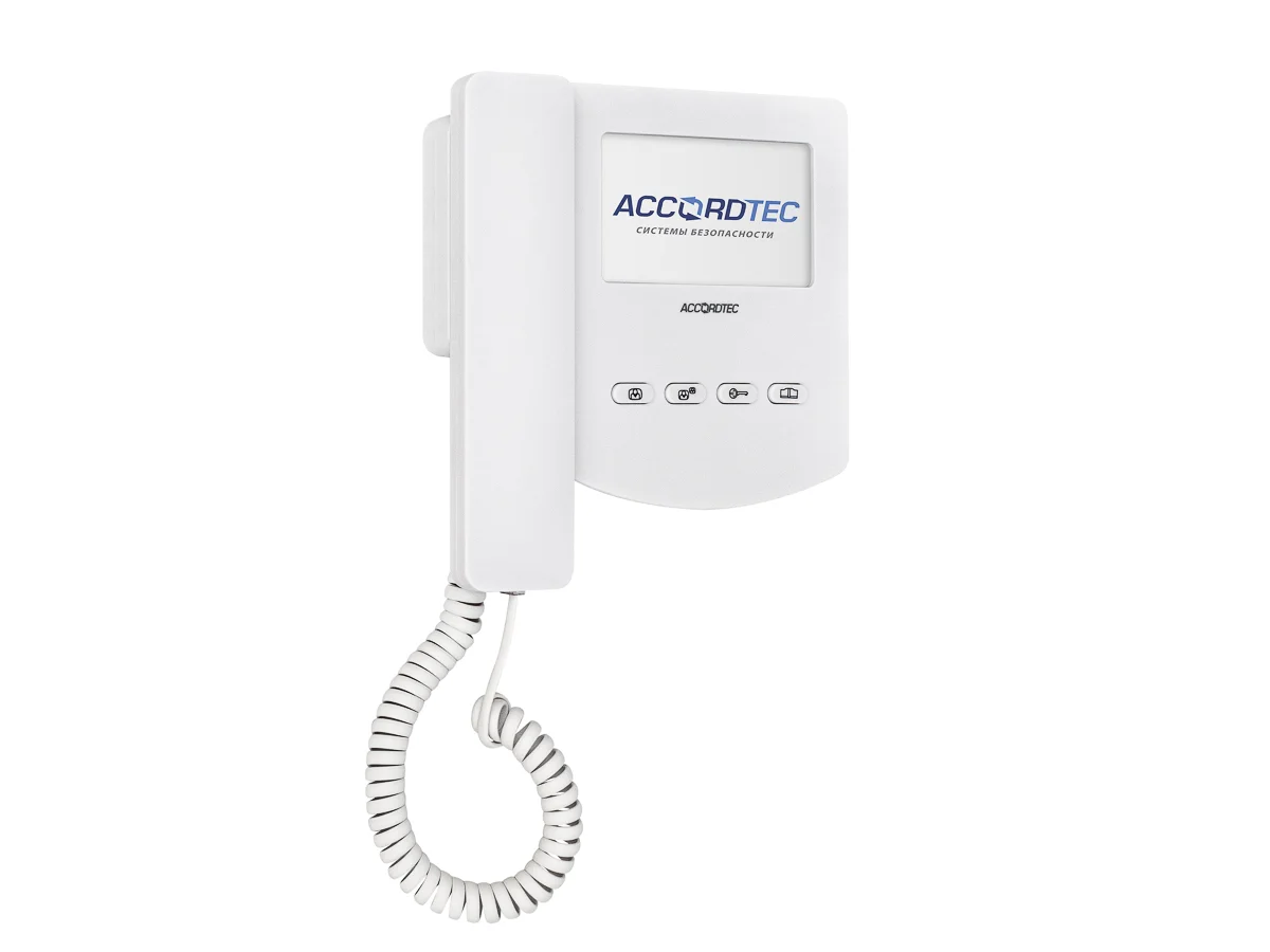 Монитор видеодомофона AccordTec AT-VD433C WH