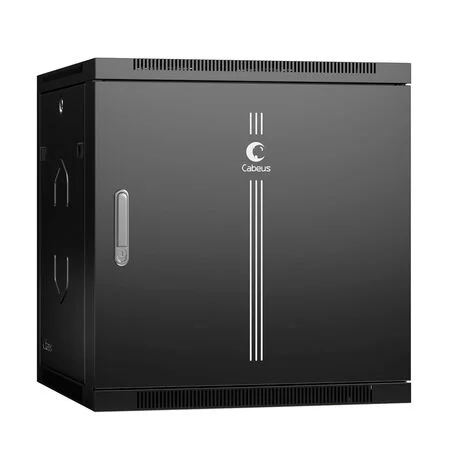 Cabeus SH-05F-12U60/45m-R-BK (10770c) Настенный 12U телекоммуникационный шкаф 19"