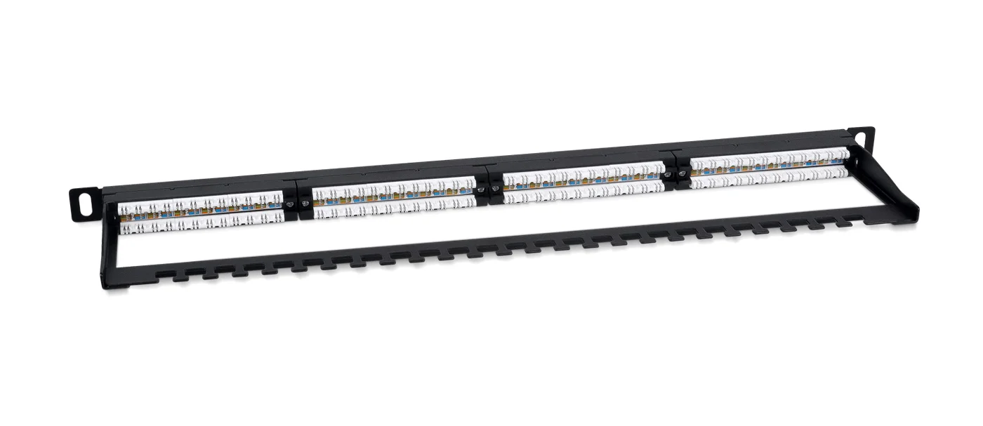Cabeus PLHD-24-Cat.6a-Dual-180-0,5U (9665c) Патч-панель 19"  на 24 порта