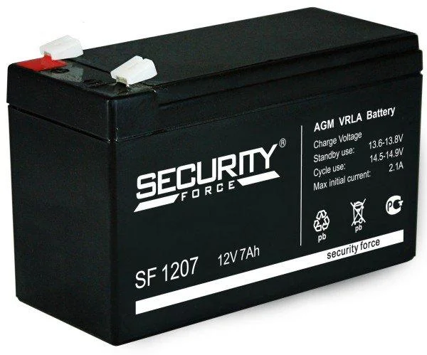 Аккумулятор Security Force SF 1207 AGM (12 В / 7 Ач)