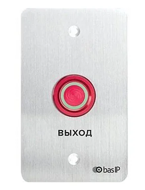 Кнопка выхода BAS-IP SH-45R SILVER врезная механическая