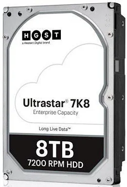 Жесткий диск HDD Western Digital HUS728T8TALE6L4,  8 ТБ, 256 МБ 7200 об/мин