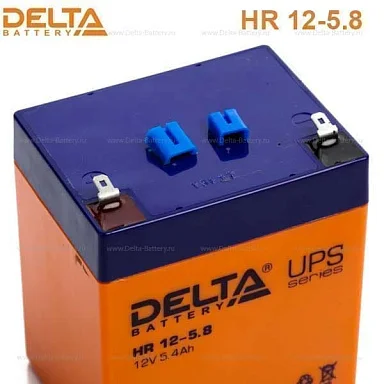 Аккумулятор Delta HR 12-5.8 AGM (12 В / 5,8 Ач)