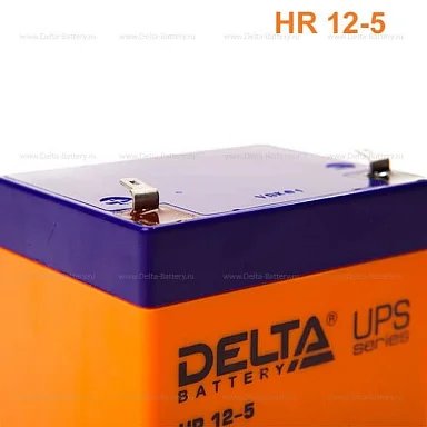 Аккумулятор Delta HR 12-5 AGM (12 В / 5 Ач)