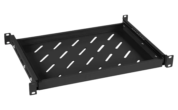 Cabeus JE05-600-BK (8630c) Черная перфорированная полка, 1U