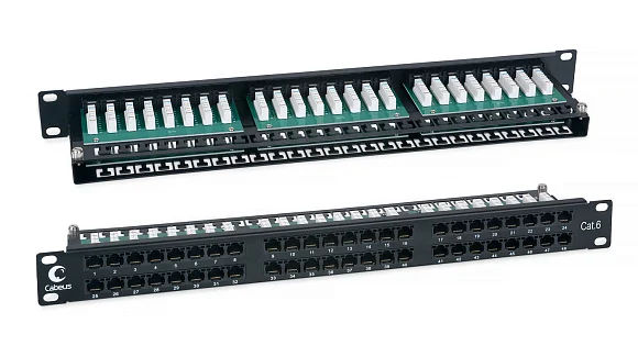 Cabeus PLHD-48-Cat.6-Dual (7777c) Патч-панель 19"  на 12 портов