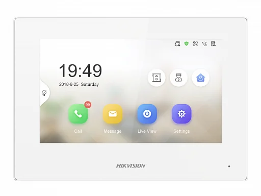 Монитор видеодомофона Hikvision DS-KH6320-LE1/White (B)