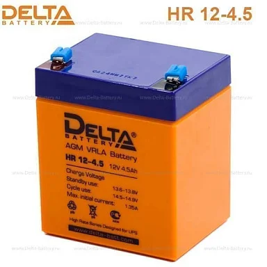 Аккумулятор Delta HR 12-4.5 AGM (12 В / 4,5 Ач)
