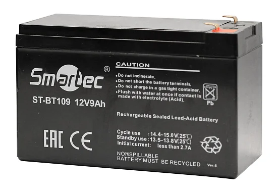 Аккумулятор Smartec ST-BT109 AGM (12 В / 9 Ач)
