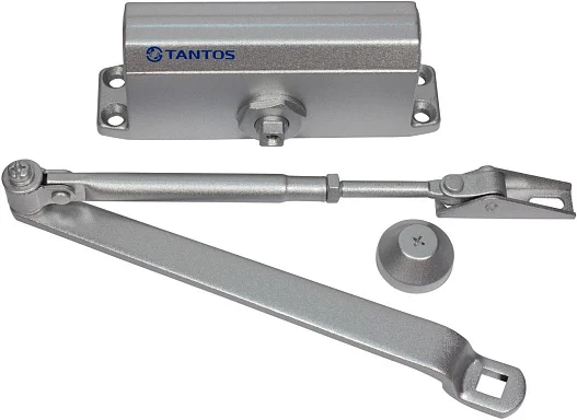 Дверной доводчик Tantos TS-DC045 серебро до 50 кг, EN2