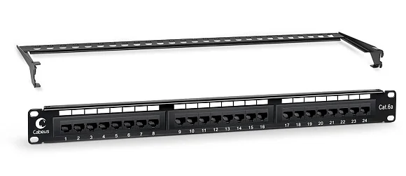 Cabeus PL-24-Cat.6-Dual-IDC-ext. (11539c) Патч-панель 19"  на 24 порта