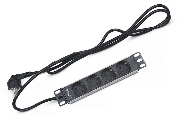 Cabeus PDU-4P-2EU (7981c) Горизонтальный блок розеток 10" , до 16А