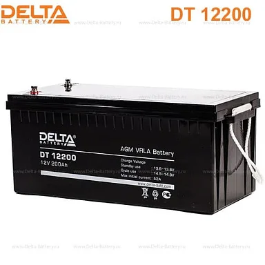 Аккумулятор Delta DT 12200 AGM (12 В / 200 Ач)
