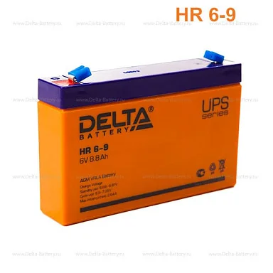 Аккумулятор Delta HR 6-9 AGM (6 В / 9 Ач)