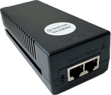 PoE Инжектор Tantos TSn-PoE48n, 1 PoE,  до 30 Вт