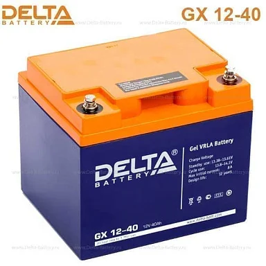 Аккумулятор Delta GX 12-40 GEL (12 В / 40 Ач)