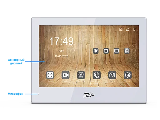 Монитор видеодомофона FOX FX-IVD800WPE АНДРОМЕДА 8W