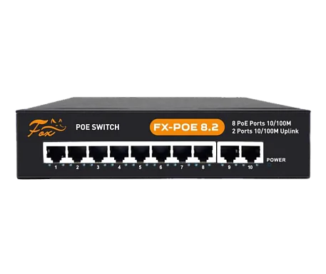 Коммутатор FOX FX-POE8.2