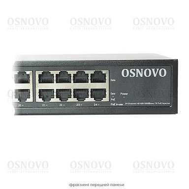 PoE Инжектор OSNOVO Midspan-24/370RG, 24 PoE,  до 30 Вт