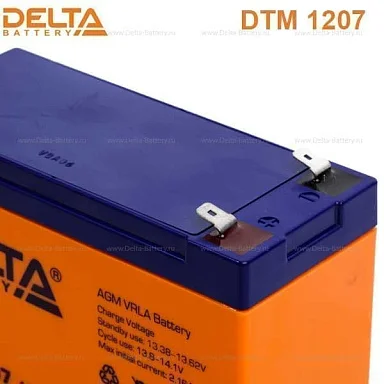 Аккумулятор Delta DTM 1207 AGM (12 В / 7 Ач)