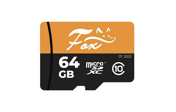 Жесткий диск microSD FOX FX-SD64GB,  64 ГБ,