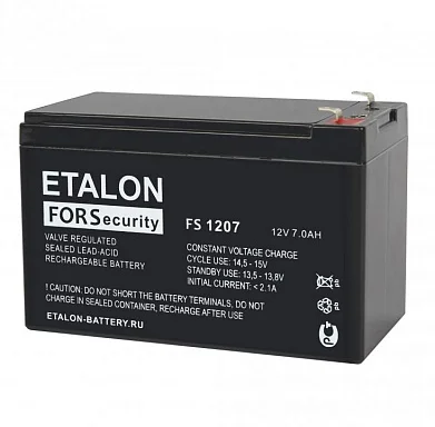 Аккумулятор ETALON FS 1207 AGM (12 В / 7 Ач)