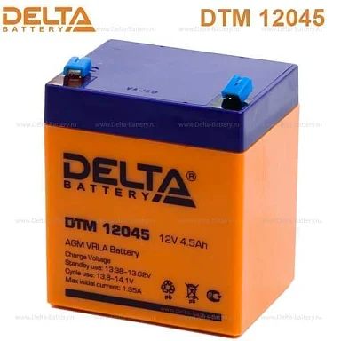 Аккумулятор Delta DTM 12045 AGM (12 В / 4,5 Ач)