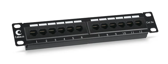 Cabeus PL-12-Cat.5e 10"-Dual (7085c) Патч-панель 10"  на 12 портов