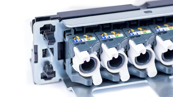 Cabeus PL-24-KJ-RJ45-Cat.6a-180T (11832c) Патч-панель 19"  на 24 порта