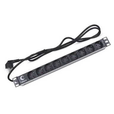 Cabeus PDU-9P-2EU (7288c) Горизонтальный блок розеток 19" , до 16А