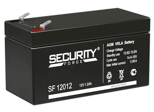 Аккумулятор Security Force SF 12012 AGM (12 В / 0,3 Ач)