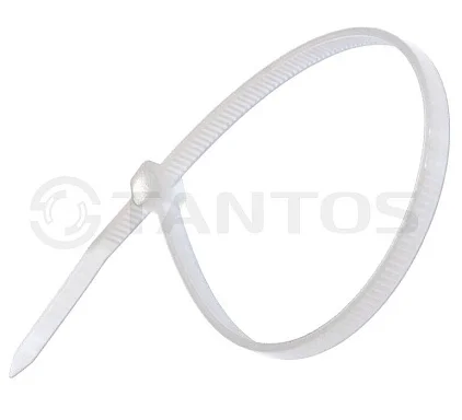 Хомут nylon 200x2,5 мм 100 шт. белый Tantos