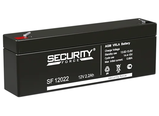 Аккумулятор Security Force SF 12022 AGM (12 В / 2,2 Ач)
