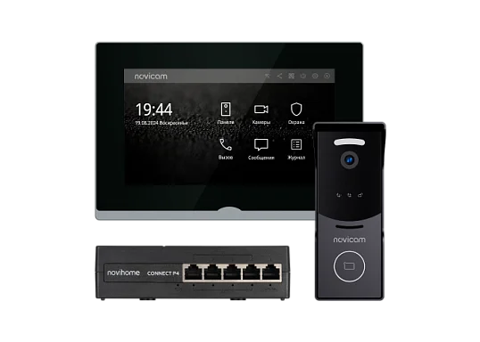 Комплект видеодомофона Novicam IMPULSE 7 IP KIT BLACK Novicam v.4646