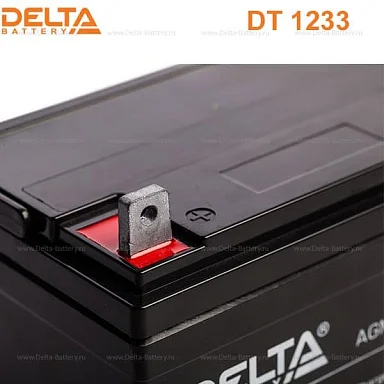 Аккумулятор Delta DT 1233 AGM (12 В / 33 Ач)