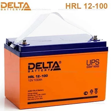 Аккумулятор Delta HRL 12-100 Х AGM (12 В / 100 Ач)