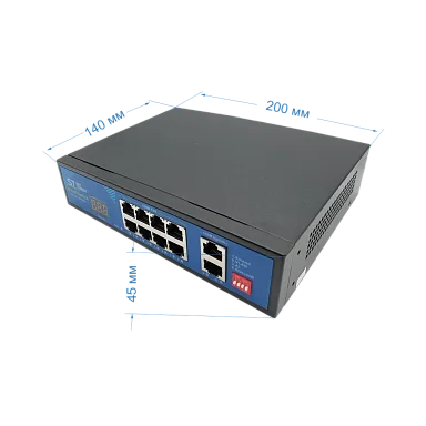 Коммутатор Space Technology ST-S812POE (2M/150W/А/SC) PRO