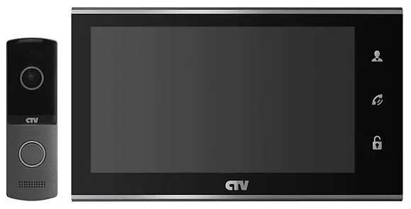 Комплект видеодомофона CTV-DP2702MD (Черный)