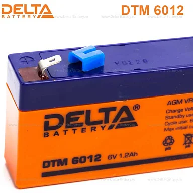 Аккумулятор Delta DTM 6012 AGM (6 В / 0,3 Ач)