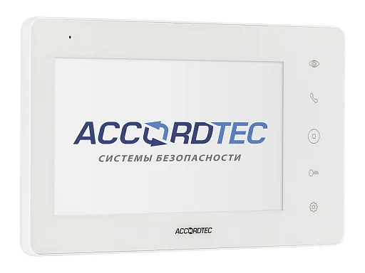 Монитор видеодомофона AccordTec AT-VD 760C/SD WH